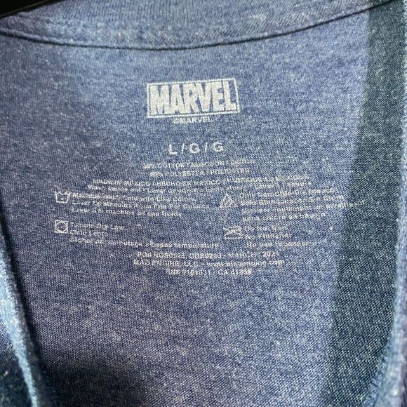 Marvel Spider Man Print T-Shirt‎ Size L Boys Blue Short Sleeve Casual - Picture 3 of 8